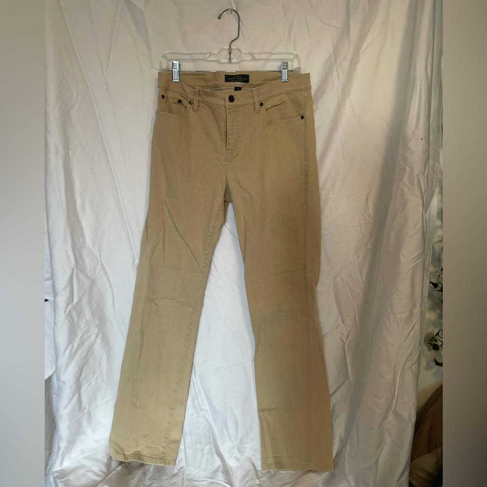 Lauren Ralph Lauren Tan straight leg Jeans